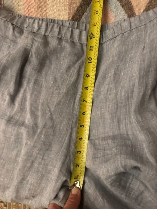 Eileen Fisher Linen Crip Pants Sz L - Picture 6 of 6